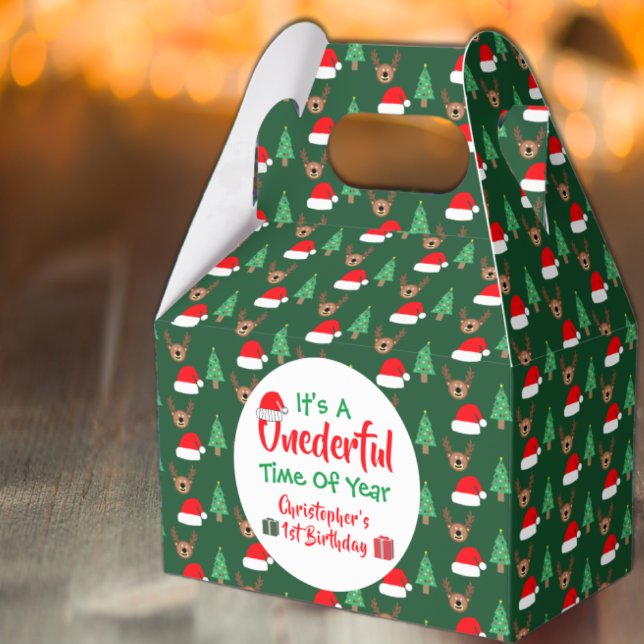 Onederful Year 1st Birthday Favour Box (Creator Uploaded)