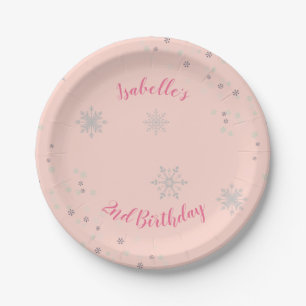 Onederland Girl Party Personalised Plates