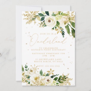 Onederland One First Birthday Invitation