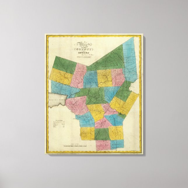 Oneida County Canvas Print (Front)