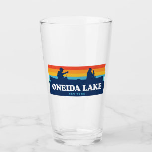 Oneida Lake New York Canoe Glass