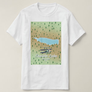 Oneida Lake New York map T-Shirt