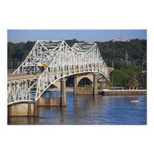 O'Neil Bridge on Tennessee River, Florence, Photo Print