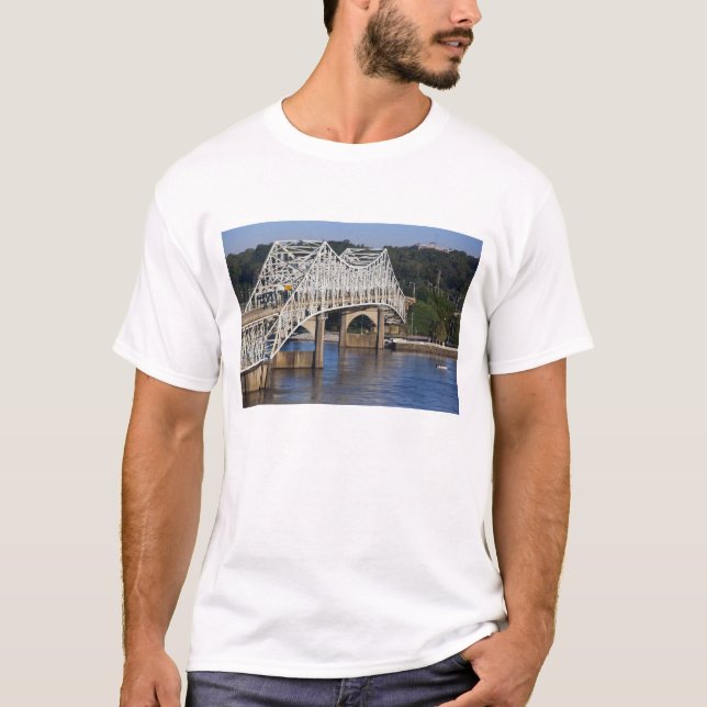 O'Neil Bridge on Tennessee River, Florence, T-Shirt (Front)