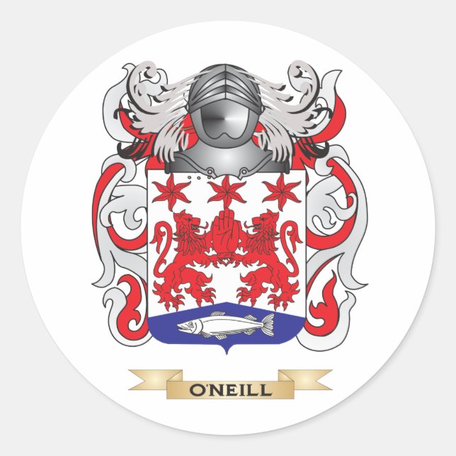 O'Neill Coat of Arms (Family Crest) Classic Round Sticker (Front)