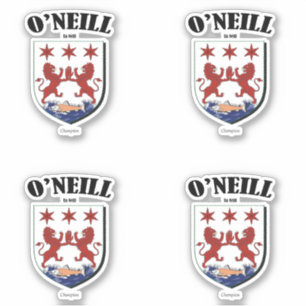 O'Neill Crest Irish Translation & Meaning (x4)