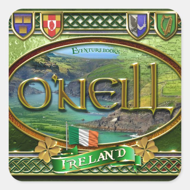 O'Neill Family Banner Square Sticker (Front)