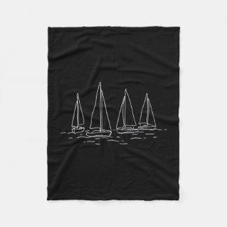 Oneline yacht cruising boating motor boat captain fleece blanket