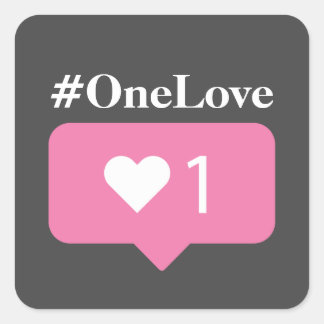 #OneLove Case-Mate iPhone Case Square Sticker