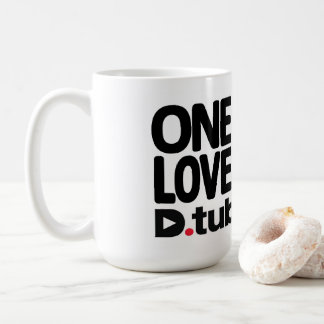 OneLoveDTube Large Text & Heart Coffee Mug