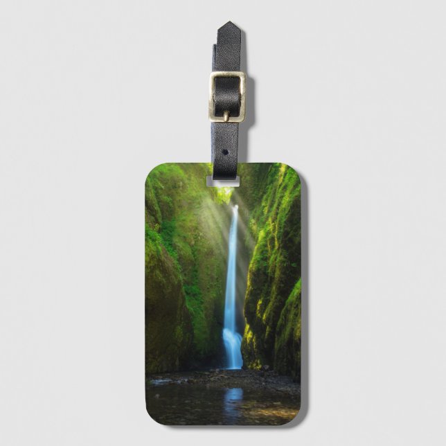 Oneonta Falls Luggage Tag (Front Vertical)