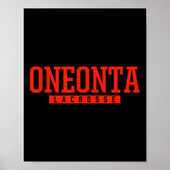 Oneonta High School Lacrosse  Poster (Front)
