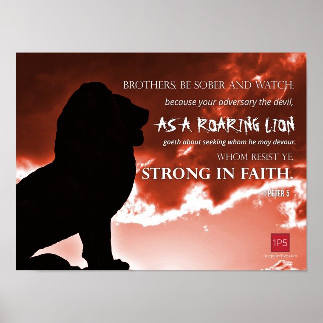 OnePeterFive Lion Poster (Front)