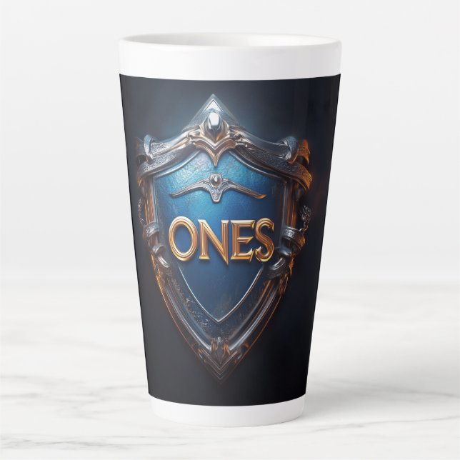 ONEs badge Latte Mug (Front)