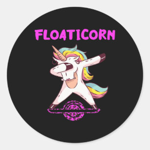 Onewheel Float Unicorn Electric Skateboard Owner O Classic Round Sticker
