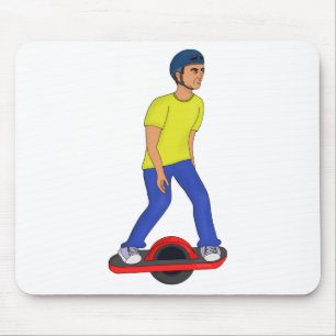 Onewheeling Dude Mouse Mat