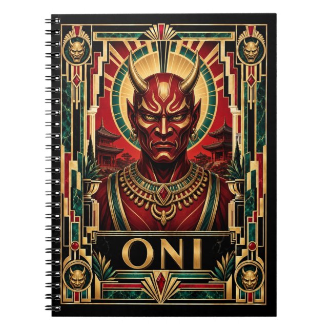 Oni, Art Deco Mythical Notebook (Front)