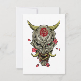 Oni Demon Japanese Devil Thank You Card