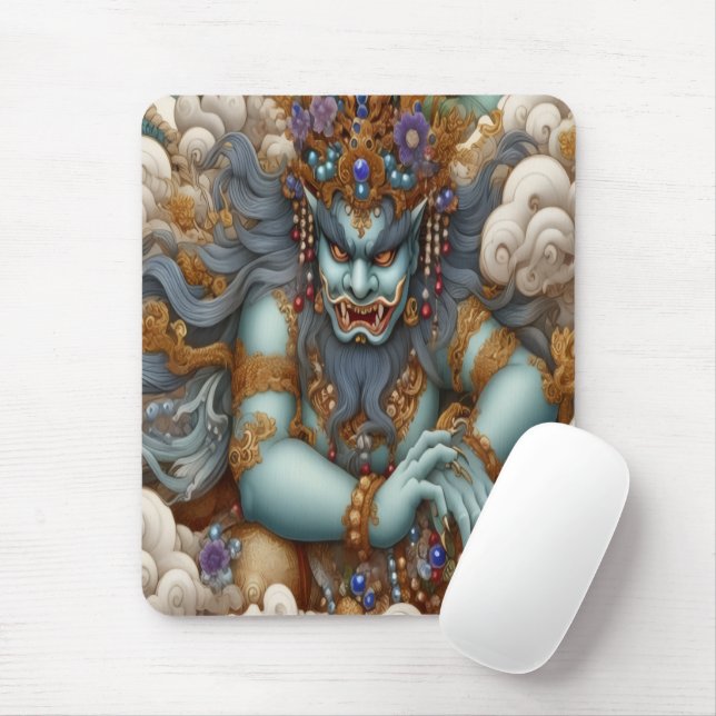 Oni Fortune  Mouse Mat (With Mouse)