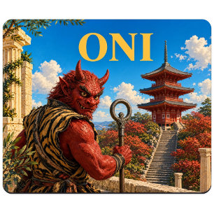 Oni, Gothic Fantasy Monster Mouse Mat