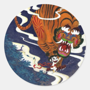 Oni Love Classic Round Sticker