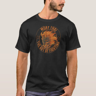 Oni Mask Hannya Muay Thai Of Fighting  T-Shirt