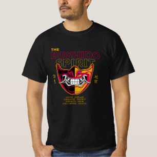 Oni Mask Japanese Culture - The Bushido Spirit T-Shirt