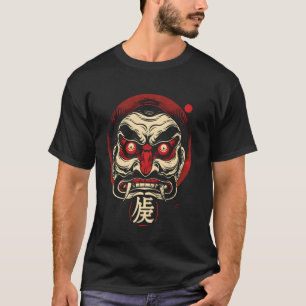 Oni Mask Japanese Demon Halloween Costume Japan Gr T-Shirt
