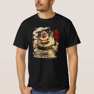 Oni Noodle Yokai – Japanese Food Monster Art T-Shirt