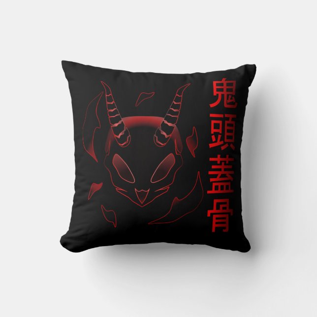oni skull cushion (Front)