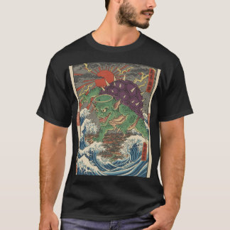 Oni Turtle Rising Sun Ukiyo-e T-Shirt