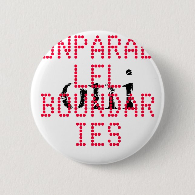 ONI , UNPARALLEL BOUNDARIES 6 CM ROUND BADGE (Front)
