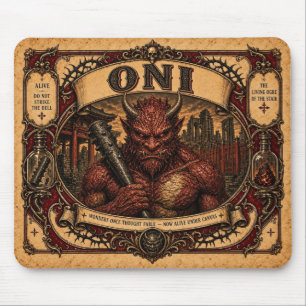 Oni, Vintage Circus Monster Mouse Mat