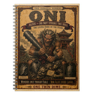 Oni, Vintage Circus Monster Notebook