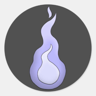 Onibi Spirit Flame- Japanese Yokai Classic Round Sticker