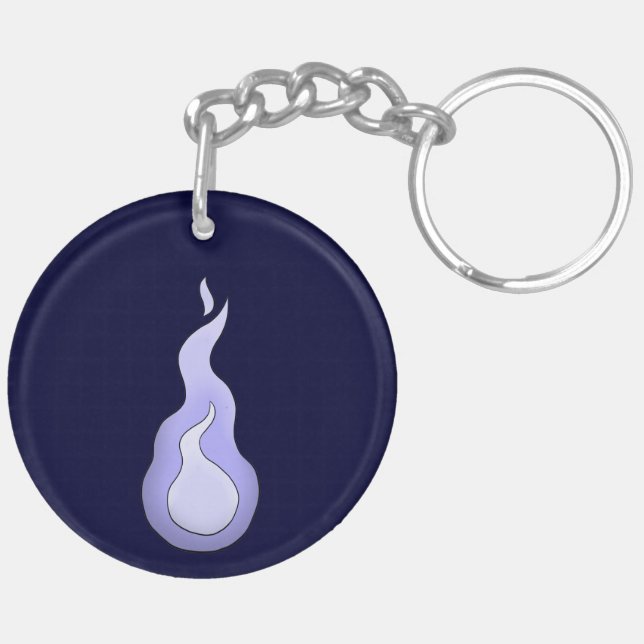 Onibi Spirit Flame- Japanese Yokai Key Ring (Back Left)