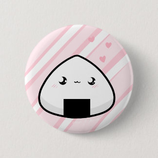 Onigiri Chan 6 Cm Round Badge