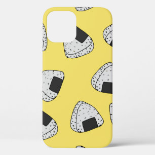 Onigiri (japanese rice ball) background. Seamless iPhone 12 Case
