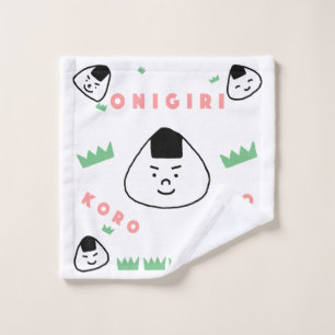 Onigiri Koro Koro (the Rolling Rice Balls) Wash Cloth