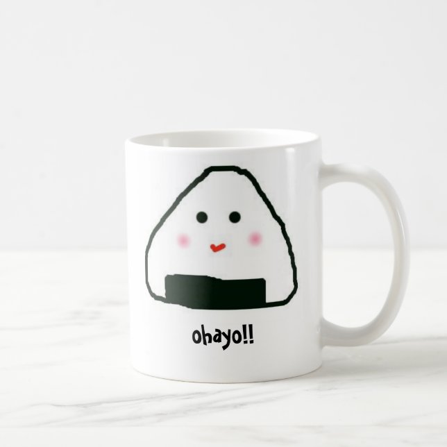 Onigiri-san, ohayo!! Mug (Right)