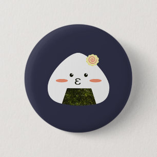 Onigiri Sushi 6 Cm Round Badge
