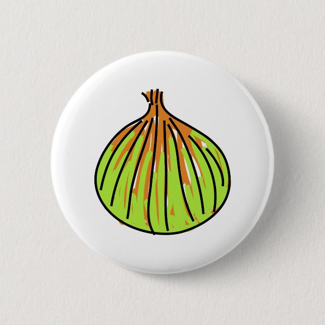 onion 6 cm round badge (Front)