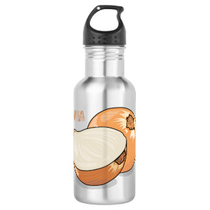 Onion cartoon illustration 532 ml water bottle