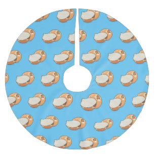 Onion cartoon illustration  brushed polyester tree skirt