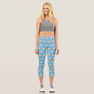 Onion cartoon illustration  capri leggings