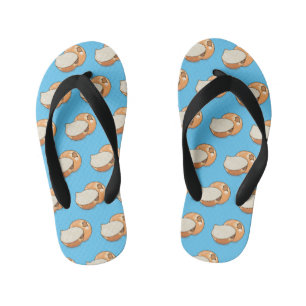 Onion cartoon illustration  kid's flip flops