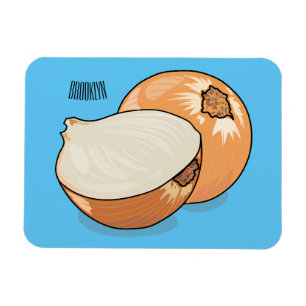Onion cartoon illustration  magnet