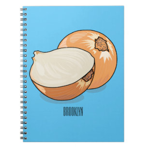 Onion cartoon illustration notebook