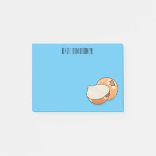 Onion cartoon illustration post-it notes