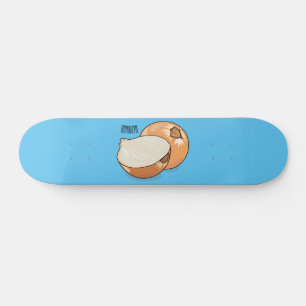 Onion cartoon illustration skateboard